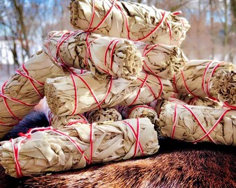 Organic White Sage Bundle - Sold Individually - Mini Size - Native American - Smudge Stick - Sage Wand - Cleansing - Removing Negativity