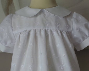 18 months in white eyelet cotton blouse
