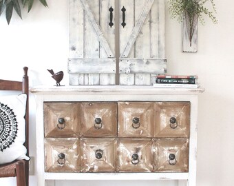 2 RUSTIC SHUTTERS, 30" x 10.5", Rustic Gallery Wall, Fixer Upper Wall Decor, Wood Shutters, Shutter wall decor, Modern Farmhouse
