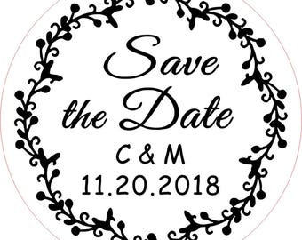Save The Date Stamp, Custom Stamp, Wedding Stamp, Custom Rubber Stamp, Valentine Stamp, Bridal Stamp, Address Stamp, Personal Stamp, Stamp