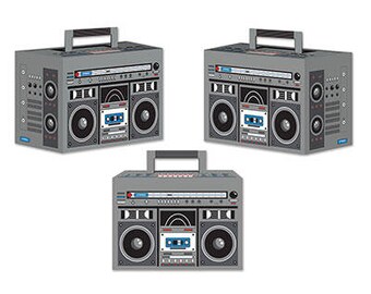 80's Flashback Boom Box Party Favors / Retro 80's Party Favor Boxes/ 80's Party Favors/ Boom Box Party Favor Boxes