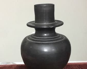 Oaxaca Black Pottery Vessel/Vase