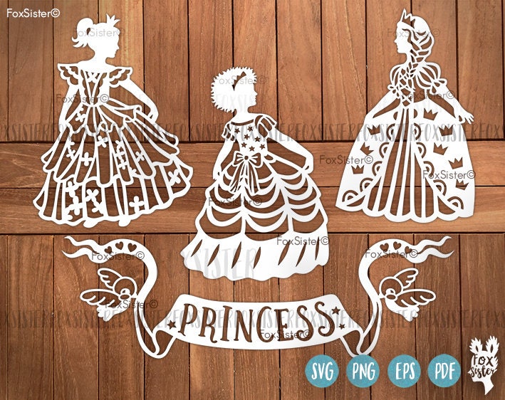 Download Little Princess SVG Papercut Templates Princess svg files