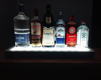 LED Illuminated Bottle Shelf for Home Bars, Entertaining, S&H Included