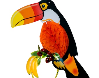 Fruity Toucan Headpiece with Fold-Away Body
