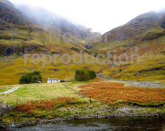 Scottish Highlands Waterfall Photography Print