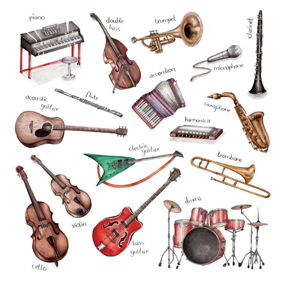 Divine image intended for printable pictures of musical instruments Resource image for printable pictures of musical instruments