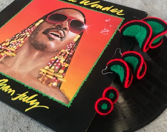 Red Black and Green (RBG) earring set