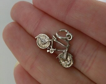Vintage Sterling Silver Bicycle Charm