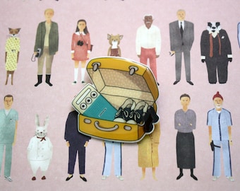 Moonrise Kingdom Brooch, Wes Anderson Brooch