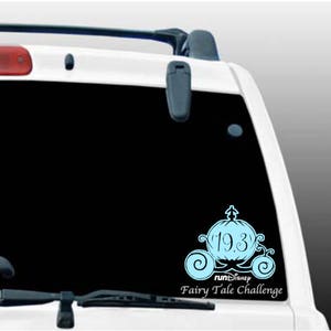 Run Disney Fairy Tale Challenge Car Window Decal/19.3/Princess Weekend