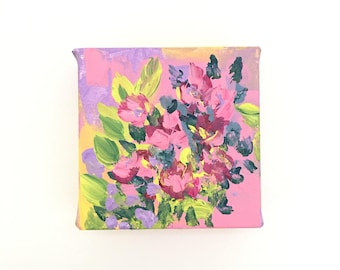 Pastel blooms - original acrylic painting