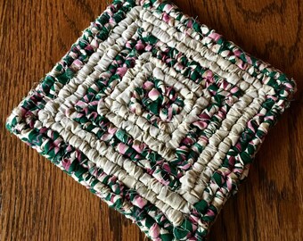 Locker Hook Mug Rug / Coaster / Trivet