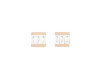 Diamond Baguette Earrings