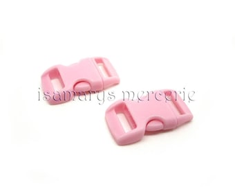 X 2 loops quick strap 10 mm pastel pink curved - total measure 29 x 15 mm