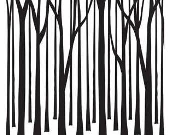 Thin Tree Trunks Embossing Folder