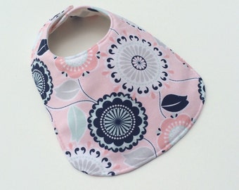 Reversible Baby Bib for Baby Girl