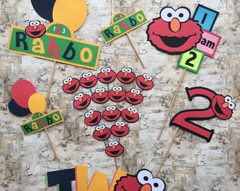 Elmo birthday party decor