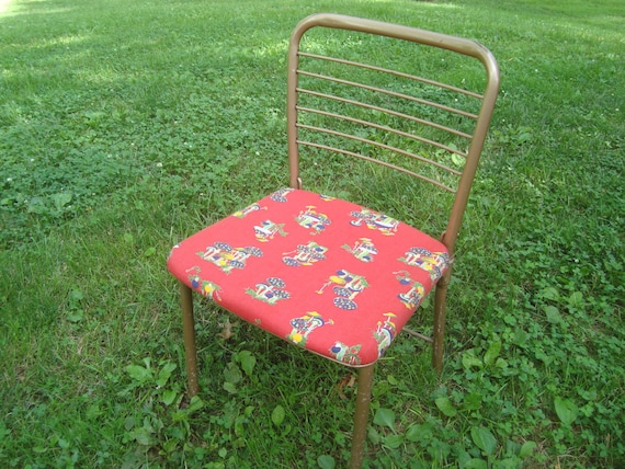vintage cosco metal folding chair gate leg folding chair