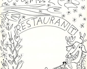 MENU CARD DRAWING, by Viktor Tinkl.