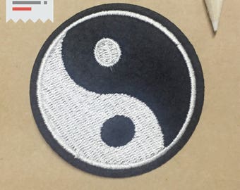 Tai Chi stick on patch,sticker,sew on patch,embroidered patch,Ying Yang patch, patches for jean, patches for jacket