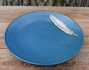 Large Ceramic Bowl, Modern Serving Bowl, Large Stoneware Bowl, Pasta Bowl, Centerpiece Bowl, Salad Bowl, Ceramic Fruit Bowl, Feather Bowl