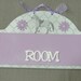 Personalized Room Plaque for Girls shown with a horse theme.