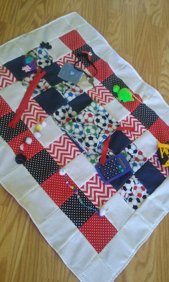 Activity BlanketFidget Quilt Restless FingersSensory