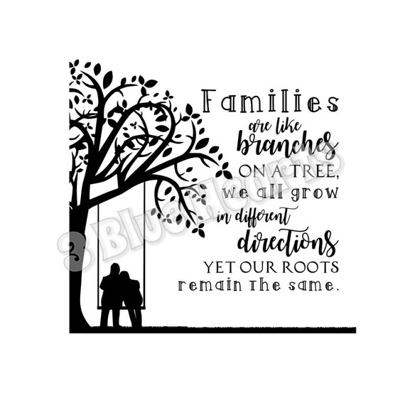 Download Families are like Branches svg dxf pdf jpg