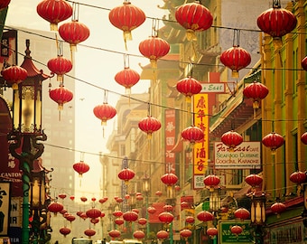 San Francisco Photography - Chinatown Print, California, Travel, Vacation, Lanterns, Magical