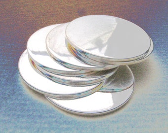 13mm 24 Gauge STERLING SILVER Discs Hand Stamping Metal Blanks