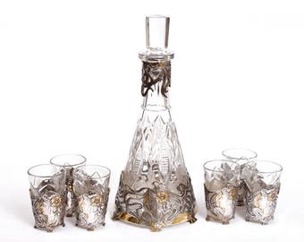 Silver Drinkware set "Modern"