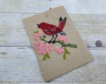 Vintage Embroidered Bird