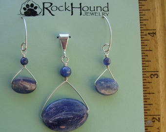 Kyanite and Sterling Silver Set