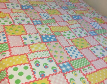 Vintage Full size sheets Fitted sheet set Retro sheets