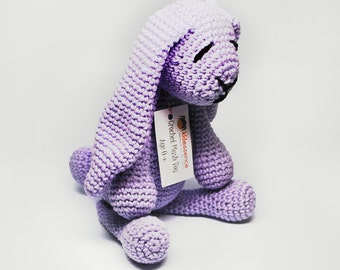 Stuffed Rabbit - Purple Bunny - Purple Bunny Stuffed Animal - Stuffed Bunny - Purple Rabbit Stuffed Animal - Plush Animal Bunny - Baby Gift
