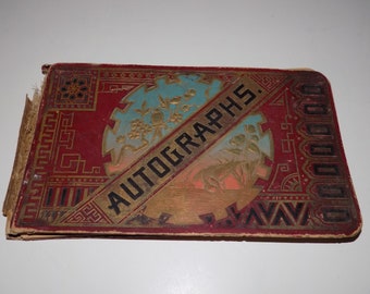 Antique 1890 Autograph Book