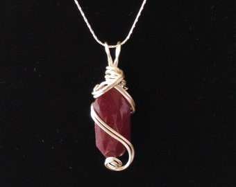 Octagonal Ruby Necklace