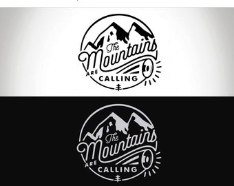 The mountains are calling svg | Etsy