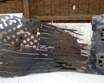 Battered American Flag