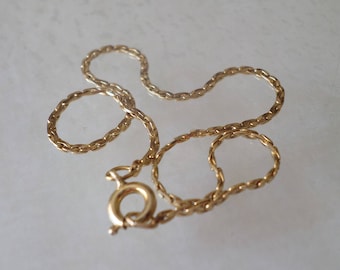 14K Gold Filled Stamped, Link Chain Bracelet.