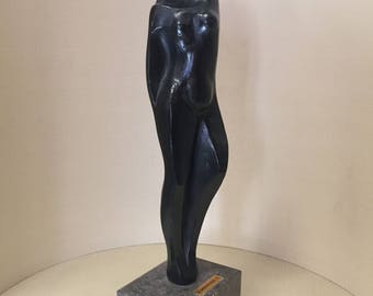 Bronze sculpture/Remo bombers/female figure in bronze/maiden in Bronze/bronze coated/female nude sculpture