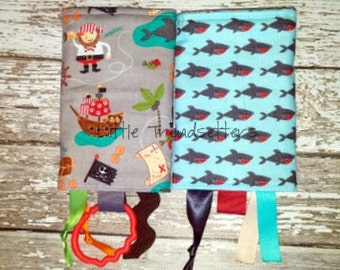 Walk the Plank Blue Sharks Drool Pads