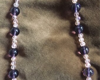 Amethyst and Crystal Necklace
