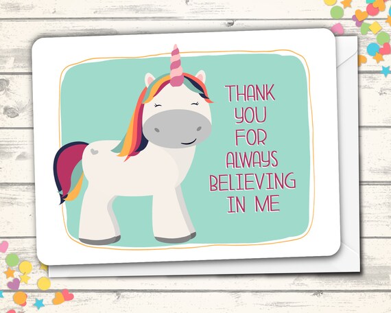 Einhorn danke Karte Einhorn Grußkarte Dankbarkeit Karte