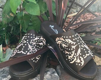Western Platform Wedges - Size 7