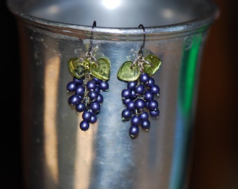 Grape Cluster Earrings