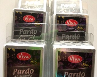 6 pack Pardo Professional Translucent - Translucent Art Clay by Viva Decor - , make beautiful faux beach glass and more