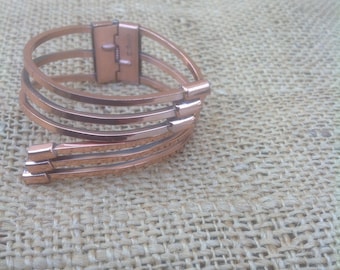 Renoir Copper Cuff Hinged Bracelet