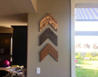 Large Wood Chevron Arrows (Listed Individually)